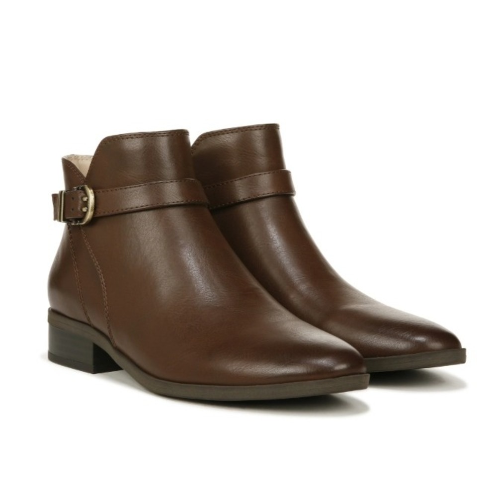 SOUL Naturalizer Rosaline Brown Ankle Boots Faux Leather Women's‎ Size 9.5M NEW